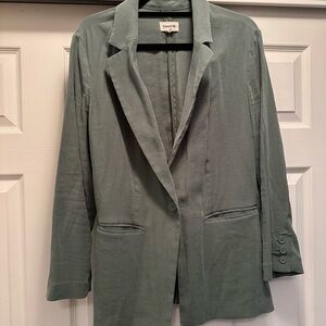 Open Edit Women's Green Blazer